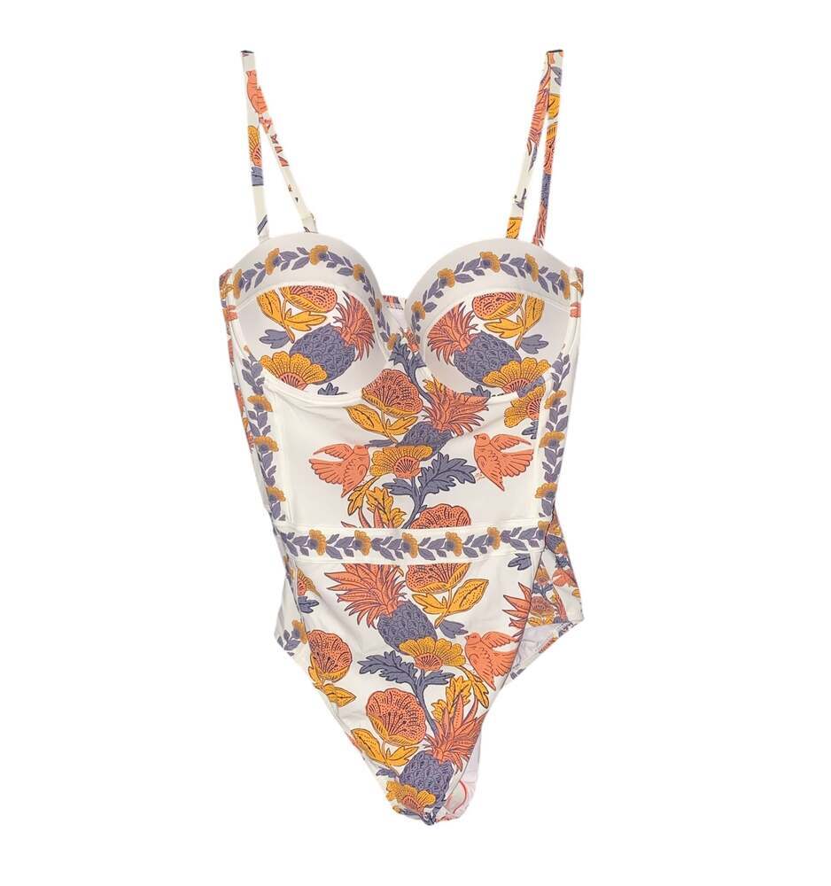 Tory Burch Lipsi Floral-Print Underwire One-Piece Swimsuit